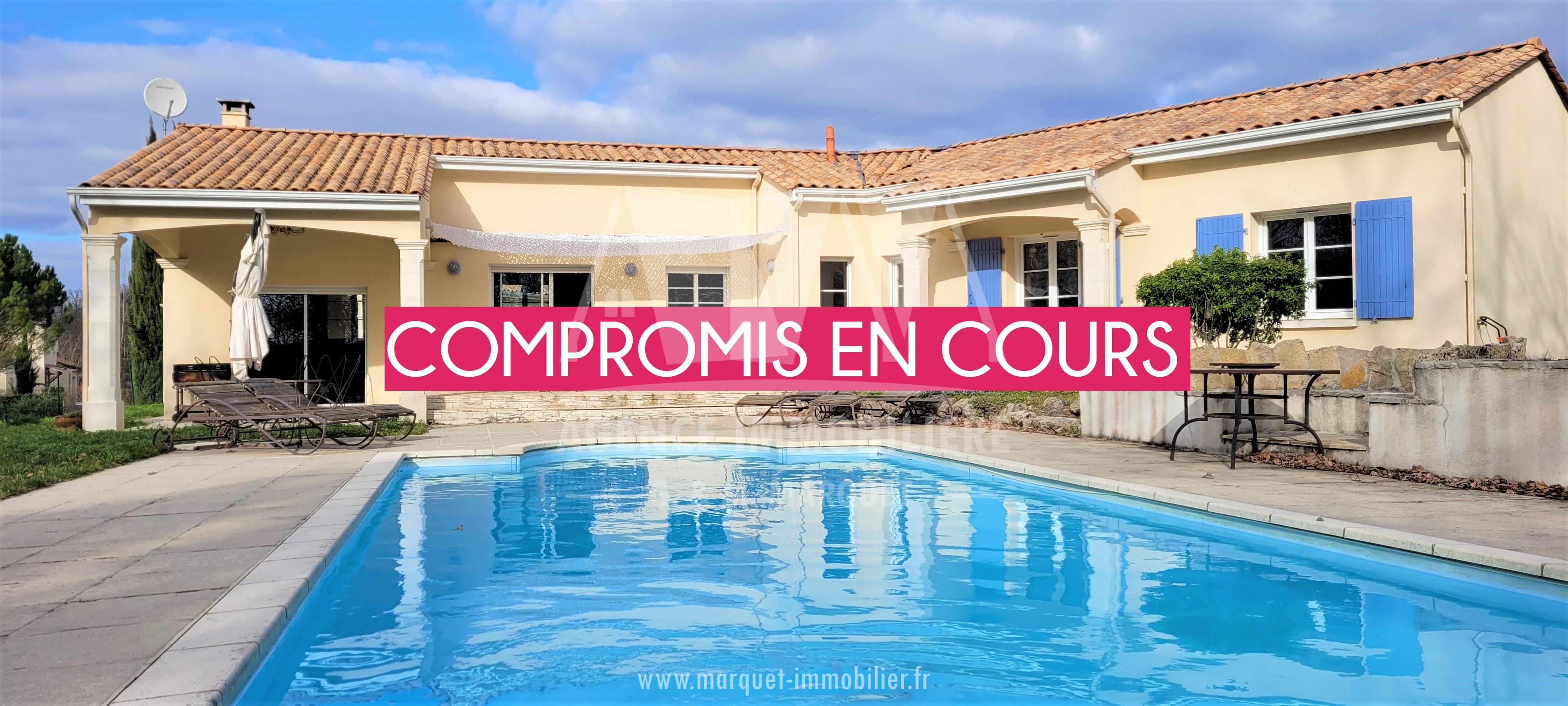 MAISON DE 138,20 m² AVEC PISCINE, DOUBLE GARAGE, AUVENTS ET MAGNIFIQUE TERRAIN DE 3 313 m²